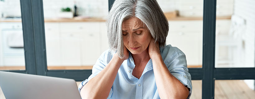 patient needing neck pain treatment in Lawrenceville